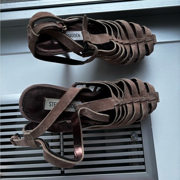 Steve Madden strappy heels brown - Picture 4 of 5